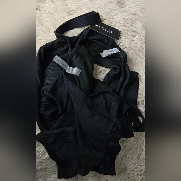 Ribbed High Waisted Bikini #1079 - Picture 4 of 14